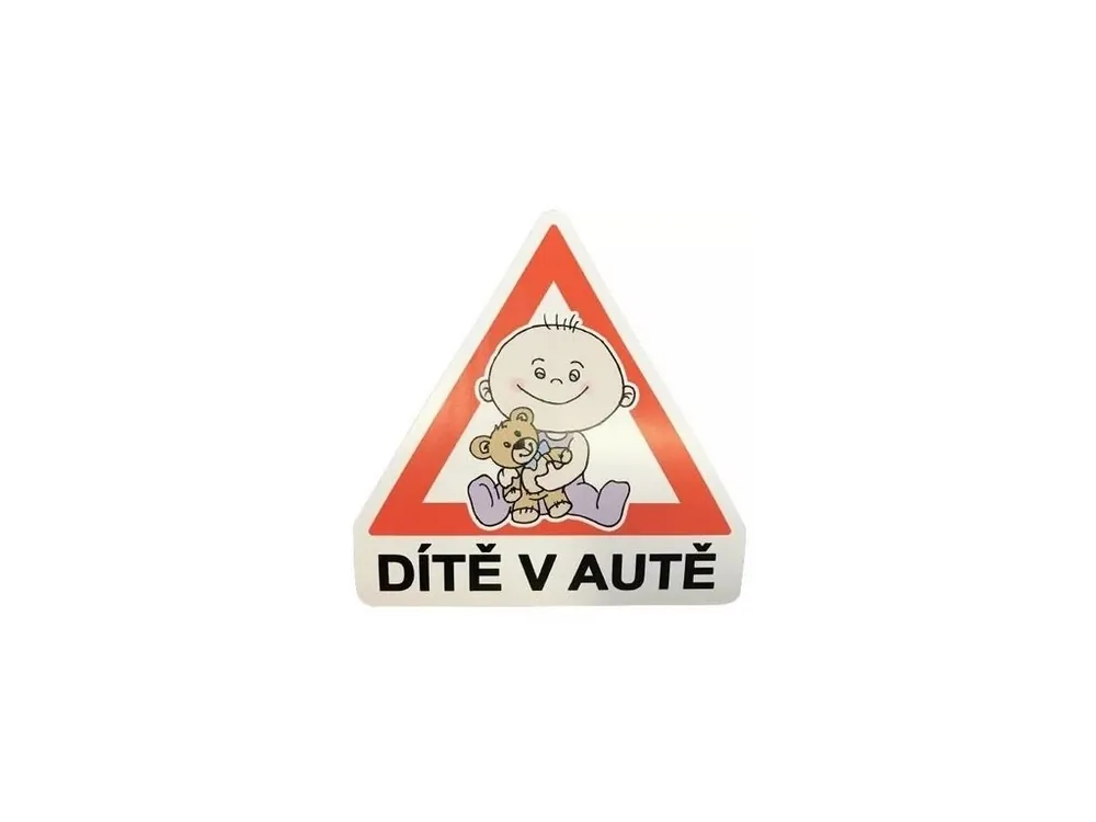 Ověřený DÍTĚ V AUTĚ magnetka, 90327