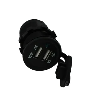 Akční Cena Zásuvka zapalovače vodotěsná s 2x USB (1A, 2,1A), SPL-30