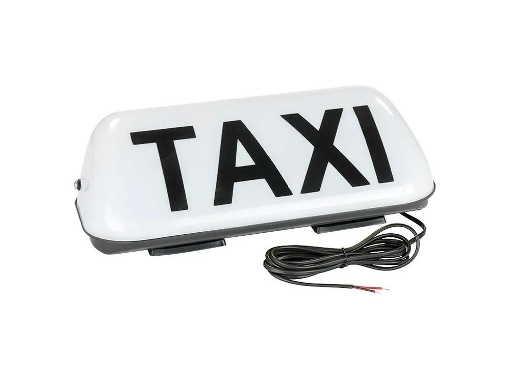 Bezpečná Platba Led svítilna TAXI, bílá, šíkmá 86860N