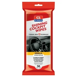 Akční Cena DR.MARCUS Shining Cockpit Wipes 30ks VANILLA - čistící ubrousky na plasty, DM234