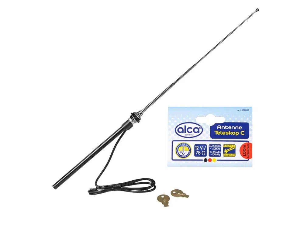 Anténa do blatníku 12V chrom, 531000 Nejlepší Cena