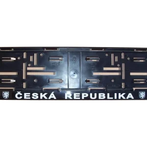 Aktuální Podložka pod SPZ černá ČR nápis