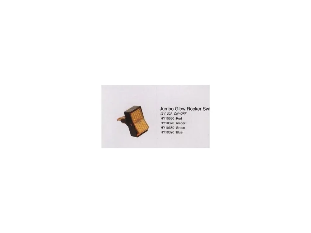 Levný Přepínač kolébkový hranatý velký červený 33x20 mm