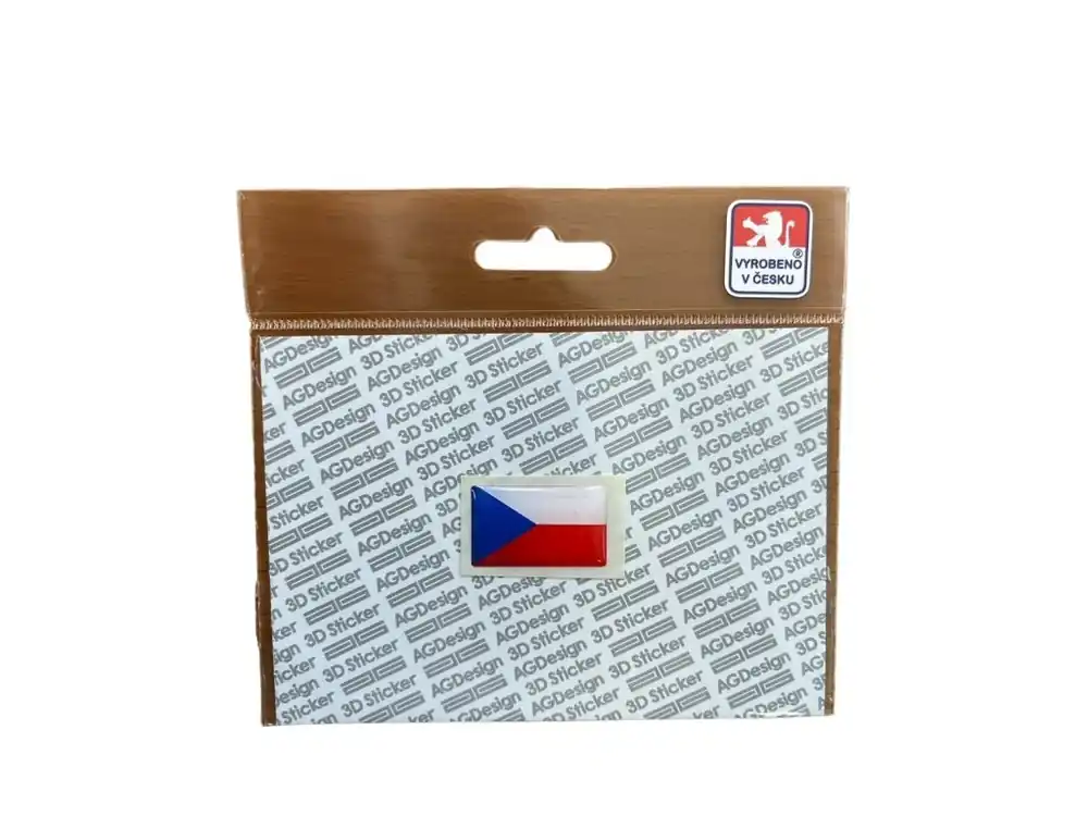 Ihned K Objednání ČR vlajka 3x1,8cm poloplast, A-CZ-030