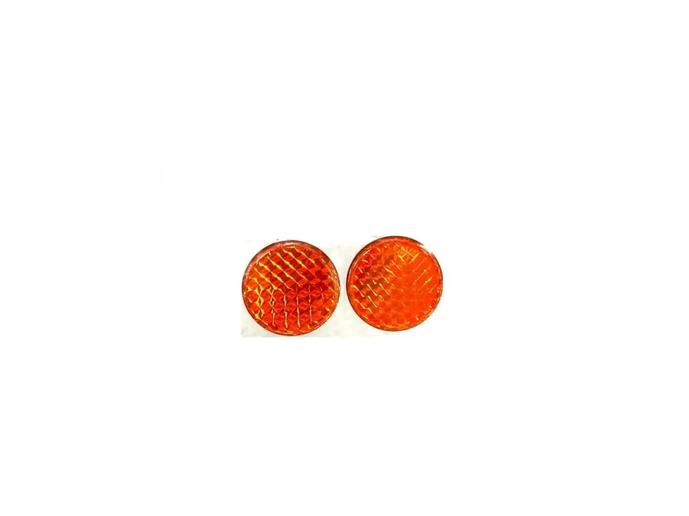 Dokud Zásoby Vydrží Odrazka kulatá prů.5cm oranžová poloplast, samolepící