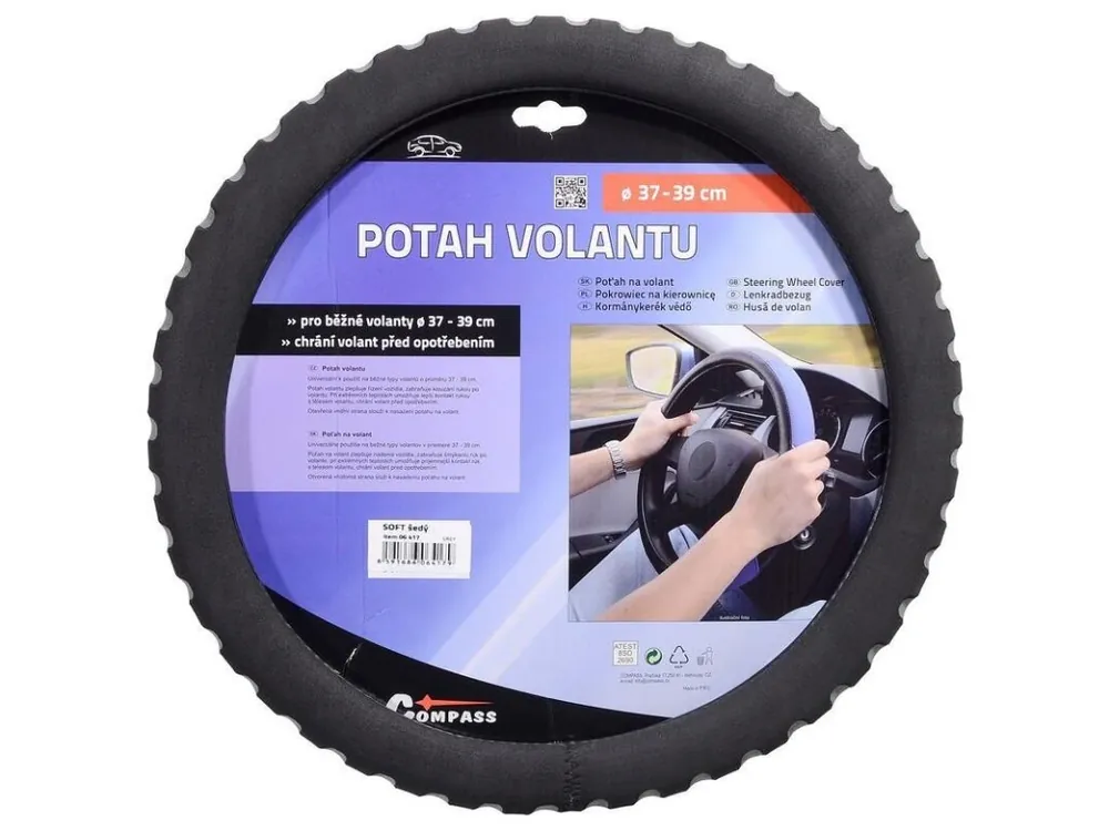 Potah volantu SOFT šedý, 06417 Odeslání Ihned