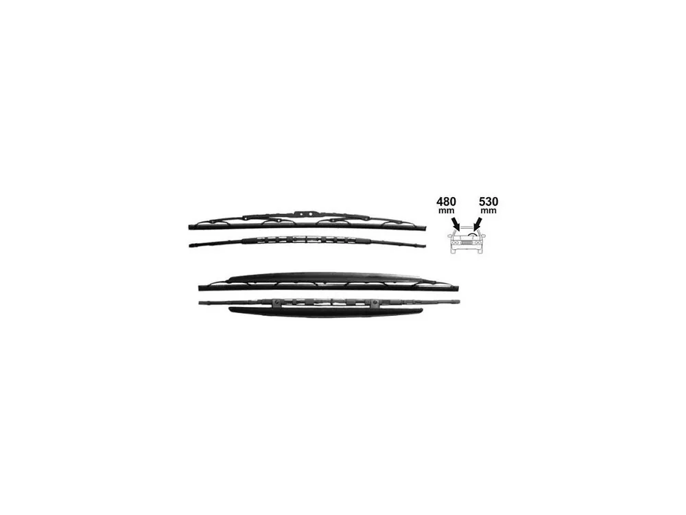 Super Cena Sada stěračů OCTAVIA I/FABIA I, VW, SEAT 530+480mm, 24-020