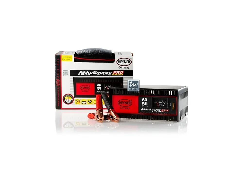 Nabíječka autobaterií HEYNER 6Amp 15-60Ah 12V, 930600 Akční Nabídka