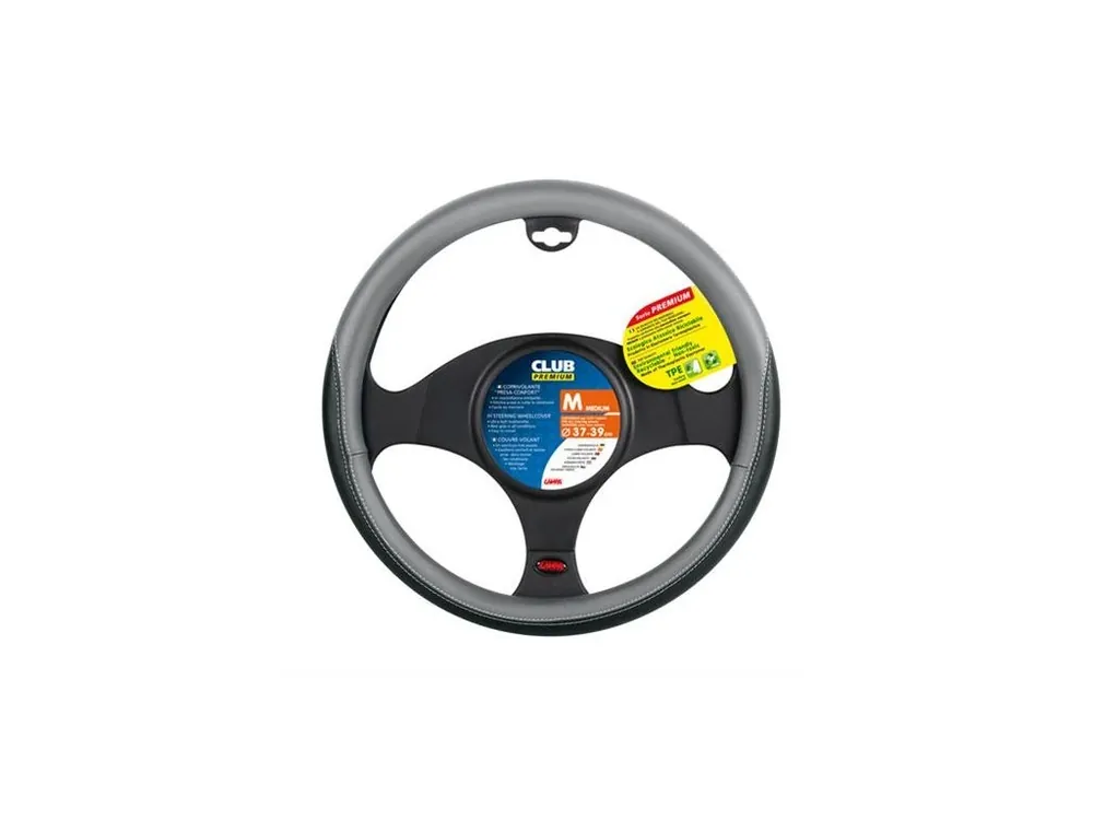 Hit Sezóny Potah volantu CLUB černo-šedý 37-39 cm, 33067