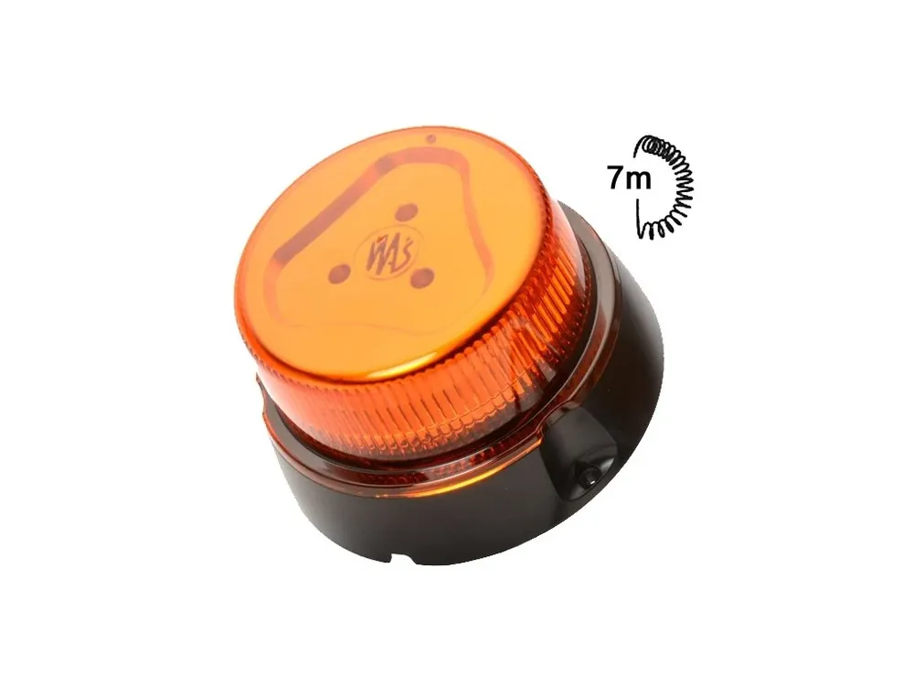 Levný Maják magnetický LED oranžový,12/24V, kabel 7m, zástrčka, W112