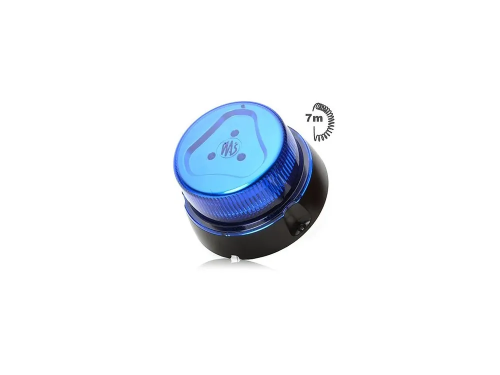 Maják magnetický LED modrý ,12/24V, kabel 7m, zástrčka, W112 Pouze Dnes