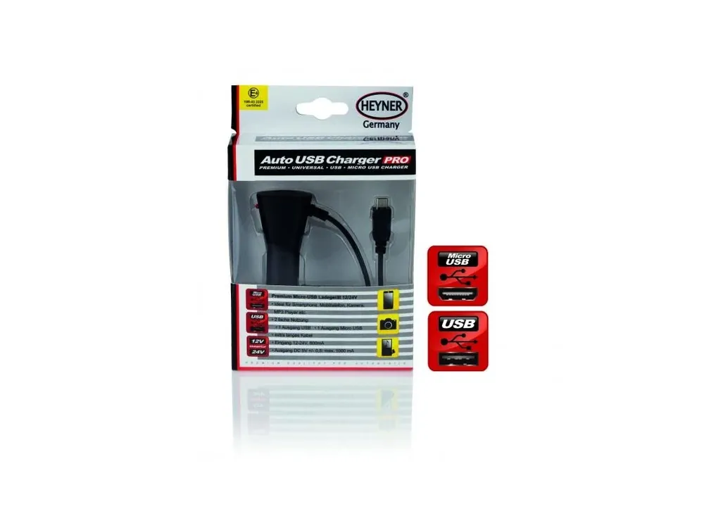 Nabíječka mobilu micro USB 12/24V + USB výstup 0,8A, 511500 Rychlé Dodání