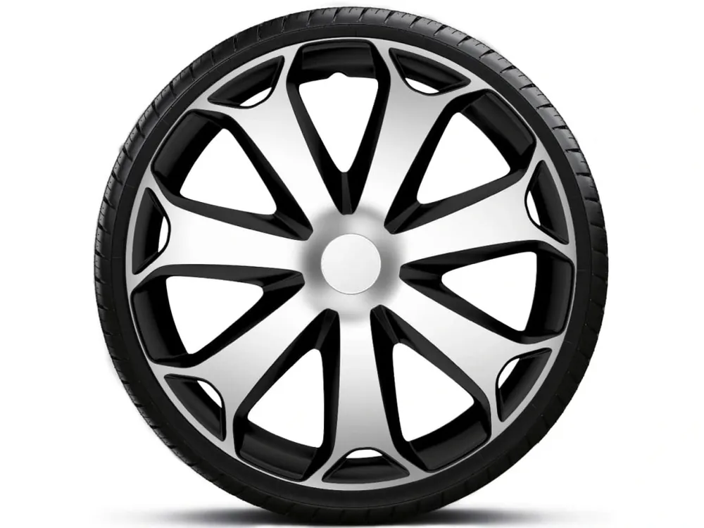 Autentický Poklice 15" MEGA SILVER/BLACK