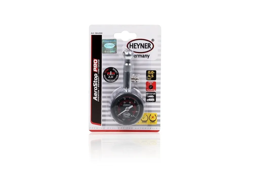 Pneuměřič HEYNER AeroMoment PRO 0-4,5 BAR (dlouhá tyčka), 564200 Kup Teď