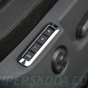 Omezená Nabídka Škoda Superb II - Chromové rámečky nastavování sedaček