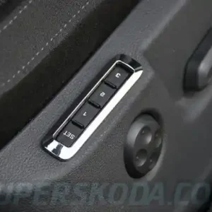 Značkový Škoda Superb II - Chromový rámeček nastavování sedaček