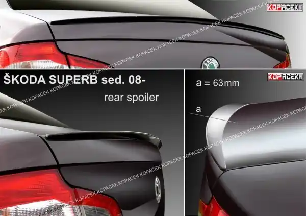 Aktuální Škoda Superb II limusina - Odtrhová hrana TEKKNO