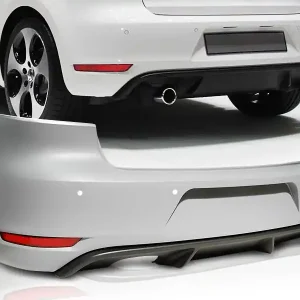 VW Golf VI Zadní nárazník GTI STYLE SINGLE výfuk s PDC Nízká Cena