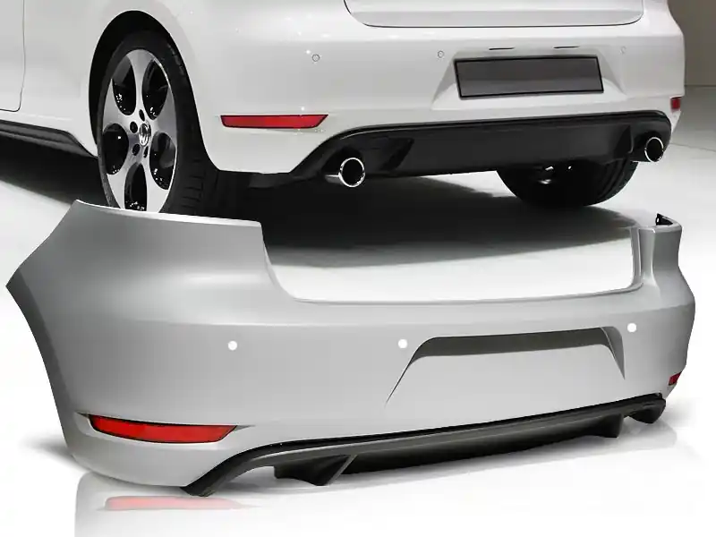 VW Golf VI Zadní nárazník GTI STYLE TWIN s PDC Nízká Cena