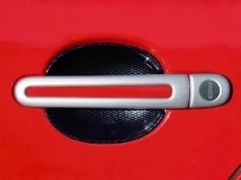Akce Škoda Fabia - kryty klik, oválný otvor, ABS stříbrný (4+4 ks, 2 zámky)