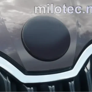 Nejlepší Volba Škoda Rapid - Kryt emblému přední / zadní, ABS černá metalíza