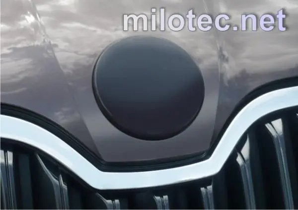 Kup Teď Škoda Octavia III - Kryt emblému přední / zadní, ABS černá metalíza