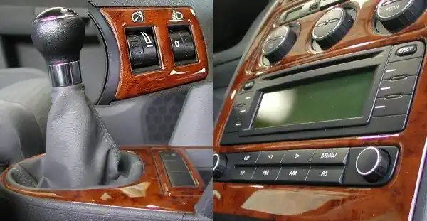 Škoda Superb - Dekor středového panelu - exkluzivní, dřevěný,climatronic Akční Nabídka