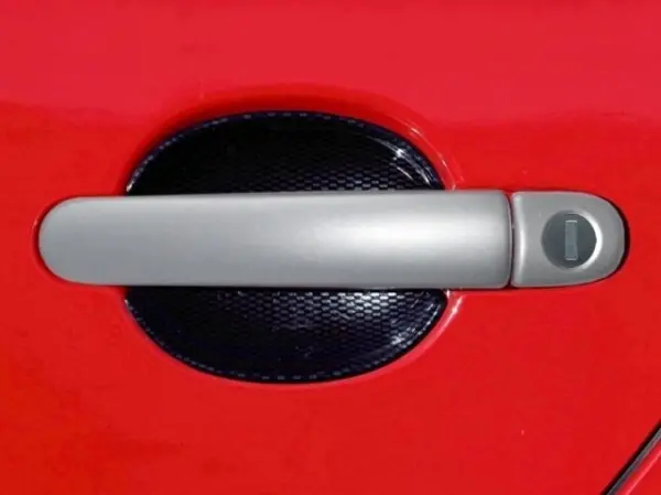Zlevněný Škoda Fabia II - Kryty klik plné, ABS stříbrný (4+4 ks jeden zámek)