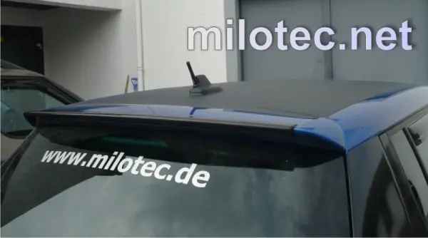 Škoda Fabia II facelift - Překryt zadního spoileru - ABS černá metalízaný Tovární Cena