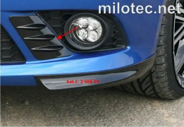 Levný Škoda Fabia II RS facelift - Překryty předního nárazníku - RS Air Trims