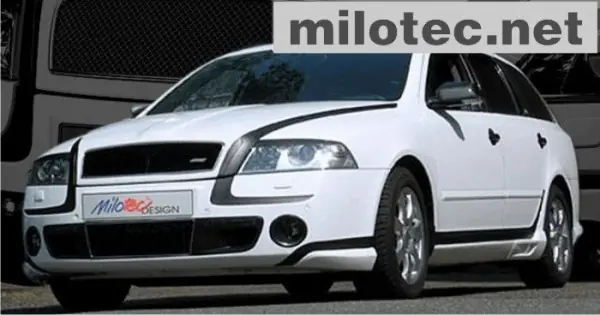 Hit Sezóny Škoda Octavia II RS - polep karoserie RS - černý matný