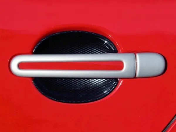 Škoda Octavia II / facelift - Kryty klik - oválný otvor, stříbrný (4+4 ks bez zámku) Sleva