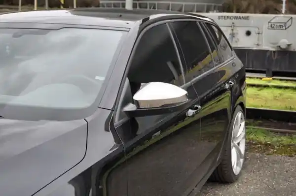 Sleva Škoda Octavia III - Leštěné nerezové kryty zrcátek