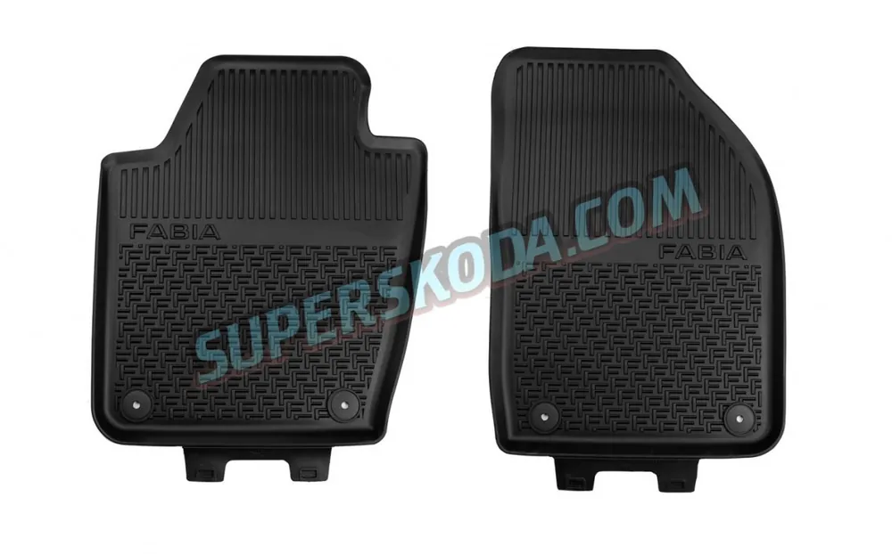 Škoda Fabia III - Přední gumové autokoberce Cenová Bomba