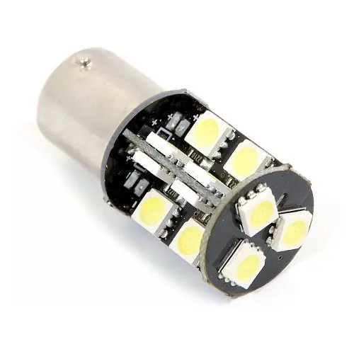 Bezpečná Platba Žárovka - 19 SMD LED 12V Ba15S s rezistorem CAN-BUS ready bílá
