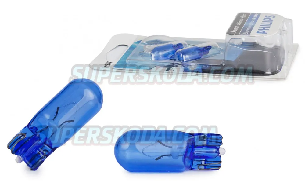 Žárovky T10 PHILPS BlueVision ULTRA Aktuální