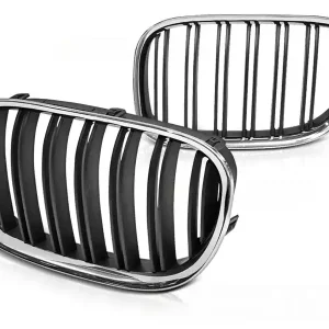 BMW F01 09-07.12 CHROME BLACK - přední maska Speciální Cena