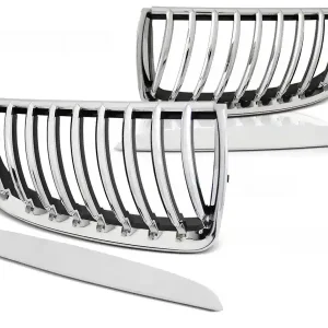 Cenově Výhodný BMW E90 / E91 03.05-08.08 CHROME - přední maska