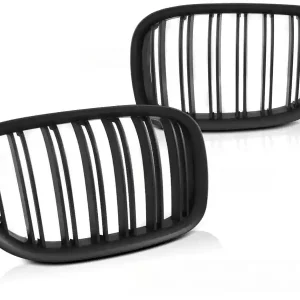 BMW F01 09-07.12 DUBLE BAR MATT BLACK - přední maska Originální