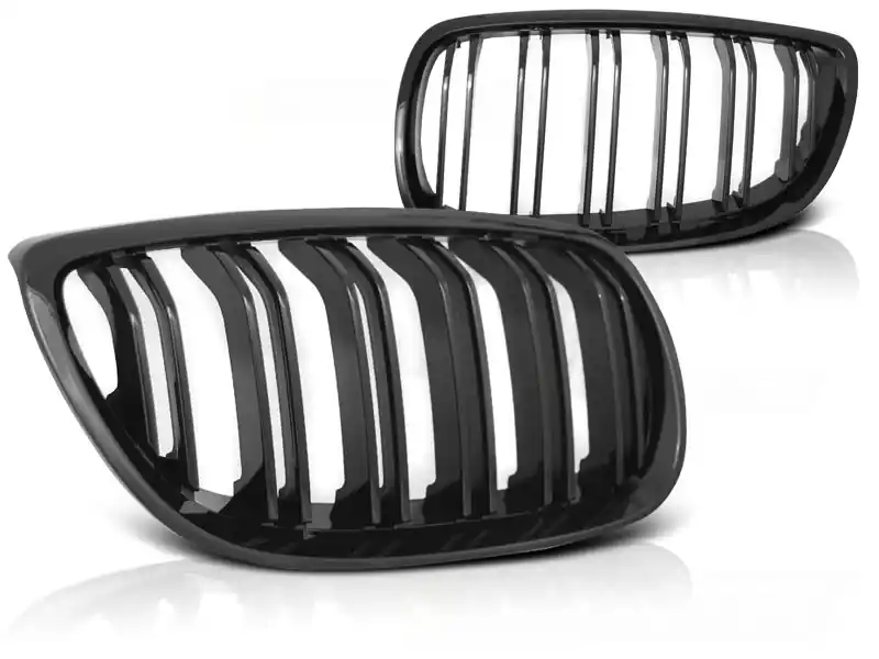 BMW E92/E93 07-10 C/C GLOSSY BLACK DOUBLE BAR M-LOOK - přední maska Super Cena