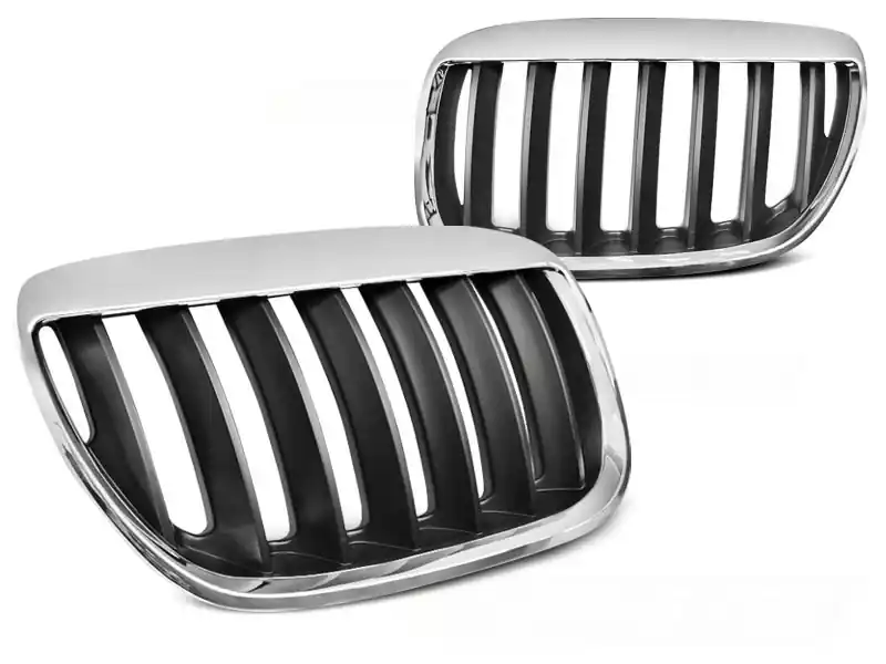 BMW X5 E53 LCI 04-06 BROWS CHROME BLACK - přední maska Bezpečná Platba