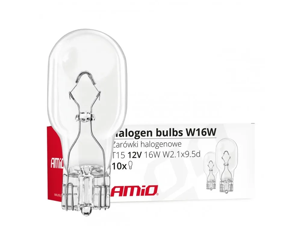 Značkový Halogenová žárovkaT10 W16W W2.1x9.5d 12V 10 ks