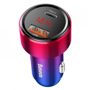 Sezónní Sleva Nabíječka do auta BASEUS Magic USB + USB-C QC 4.0 PD 45W