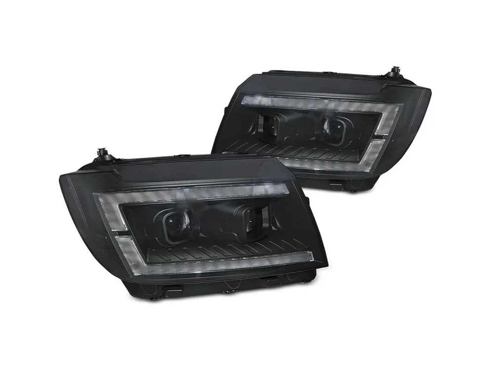 Cenově Výhodný Přední světla VW Crafter II 2017- černé TUBE LIGHT DRL SEQ 1
