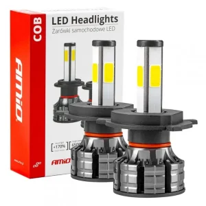 AMiO LED žárovky H4 COB 4Side Cenová Bomba