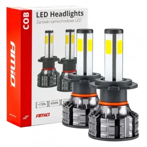 Rychlé Dodání AMiO LED žárovky H7 COB 4Side