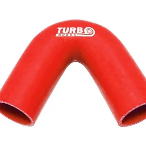 Silikonové koleno TurboWorks červená 135° 76mm Tovární Cena