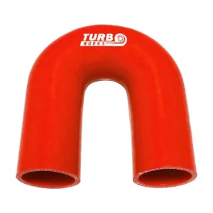 Vrácení Zdarma Silikonové koleno TurboWorks červená 180° 63mm