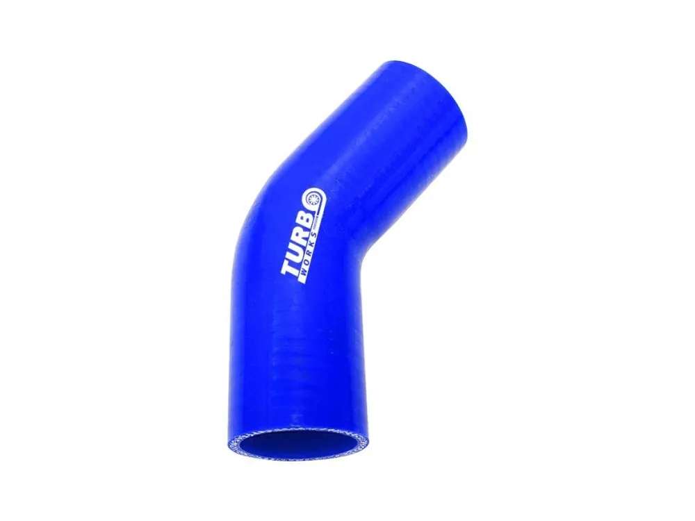 Pouze Dnes Silikonové koleno TurboWorks modrá 45° 60mm