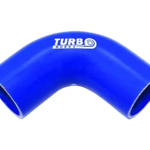 Silikonové koleno TurboWorks modrá 90° 70mm Sezónní Sleva
